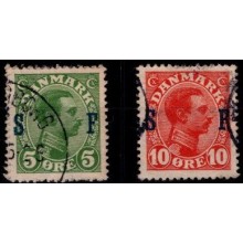 1917. Danmark. Soldaterfrimærker - AFA 1-2 tilbud